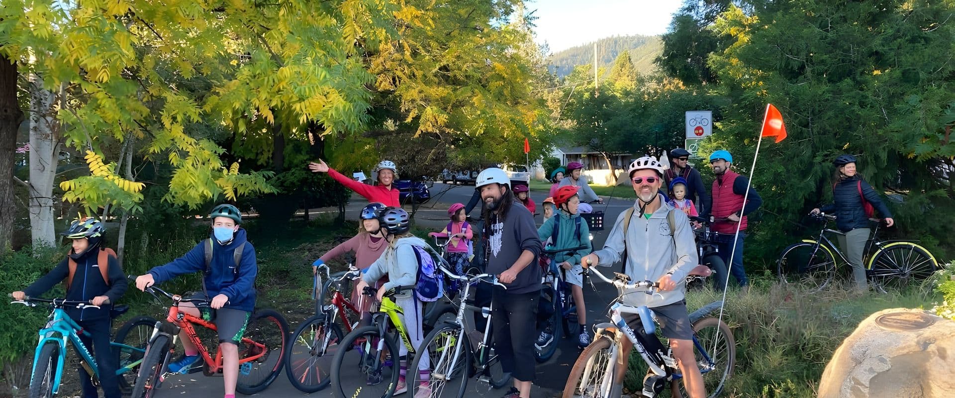 Bike Bus to Willow Wind, Trails, AMS, and Walker