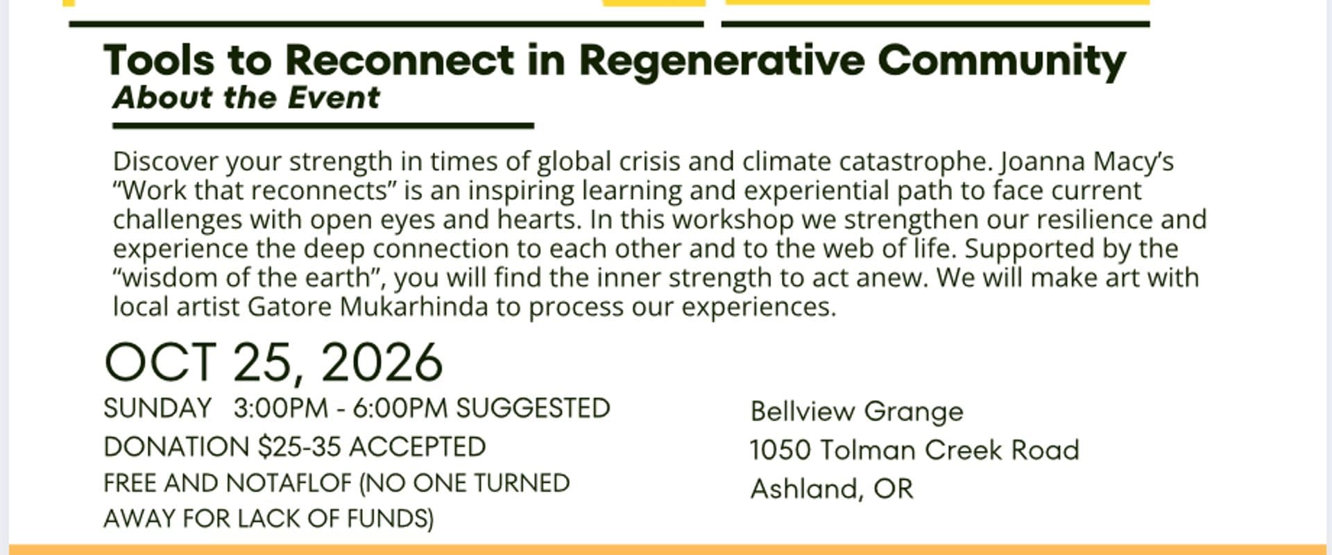 Active Hope - Building Regenerative Community